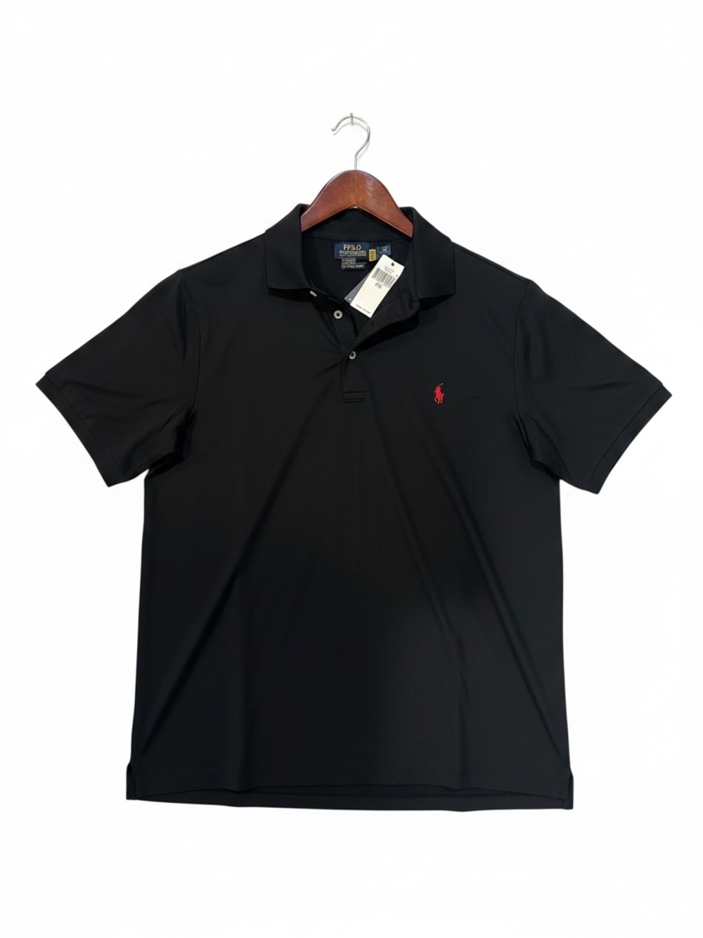 polo Ralph Lauren black performance logo polo